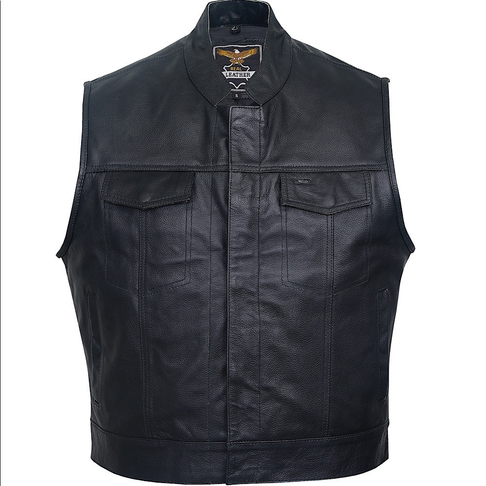 SOA MEN Club concealed carry leather vest
